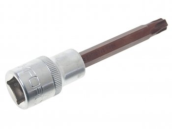 286 р. Бита-головка 12 TORX T45х100мм с отверстием Premium ROCKFORCE ROCKFORCE rf-34710045pr  с доставкой в г. Воронеж. Увеличить фотографию 2