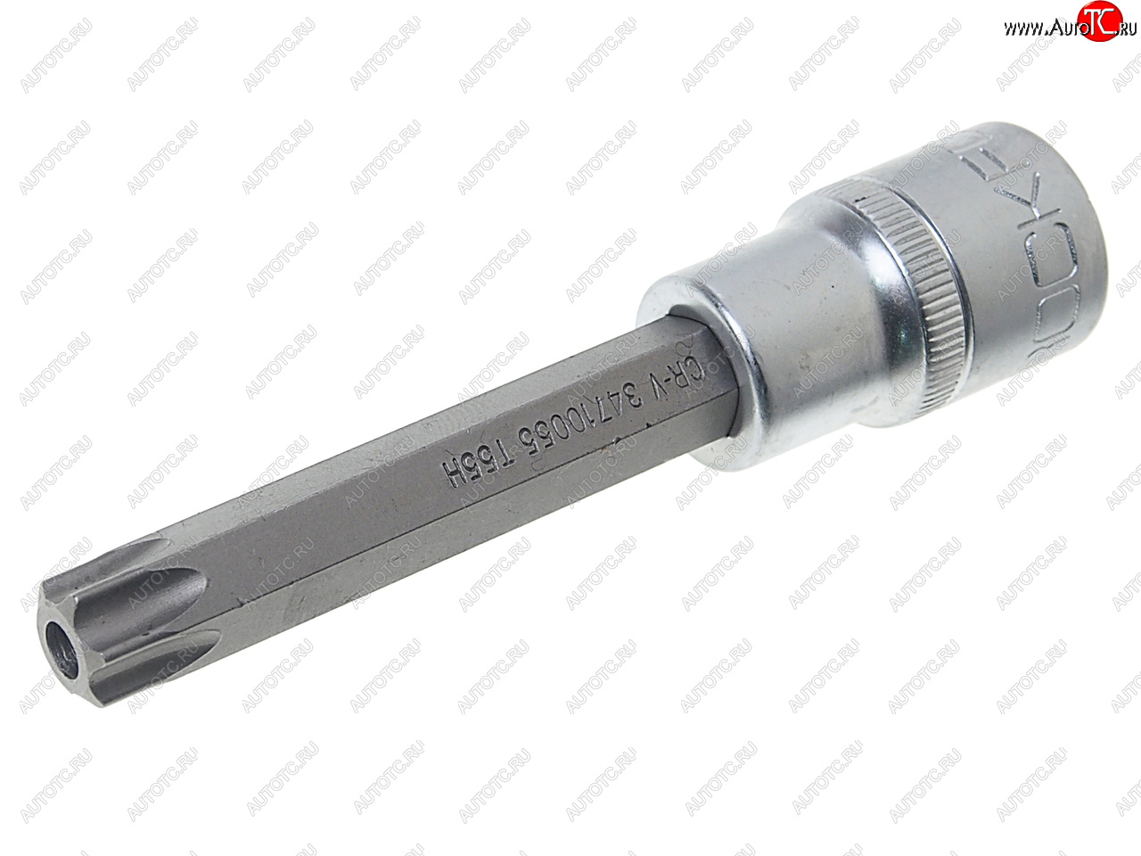 227 р. Бита-головка 12 TORX T55х100мм с отверстием ROCKFORCE ROCKFORCE rf-34710055  с доставкой в г. Воронеж