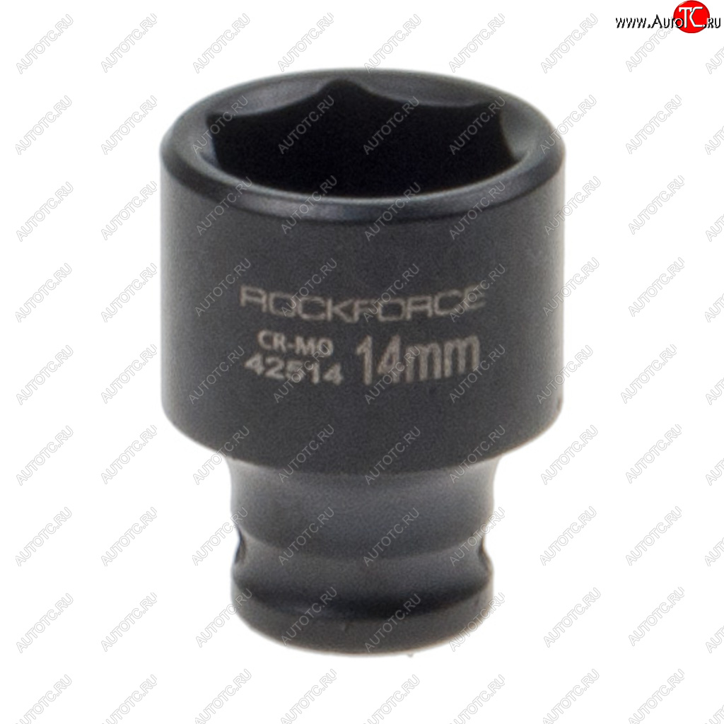 129 р. Головка торцевая 14 14мм ударная L=35мм ROCKFORCE ROCKFORCE rf-42514  с доставкой в г. Воронеж
