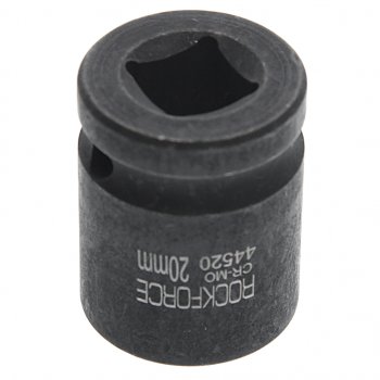 215 р. Головка торцевая 12 20мм ударная L=40мм ROCKFORCE ROCKFORCE rf-44520  с доставкой в г. Воронеж. Увеличить фотографию 2