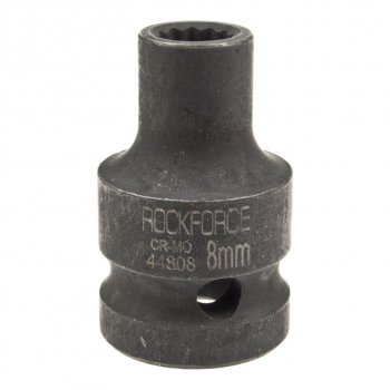 Головка торцевая 12 08мм 12-ти гранная ударная L=39мм ROCKFORCE ROCKFORCE rf-44808
