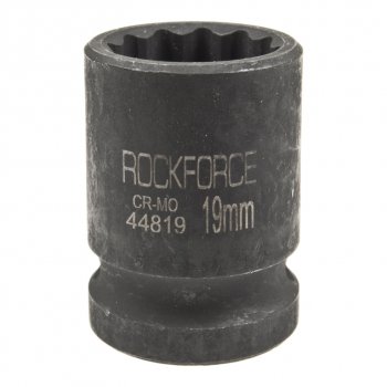Головка торцевая 12 19мм 12-ти гранная ударная L=58мм ROCKFORCE ROCKFORCE rf-44819