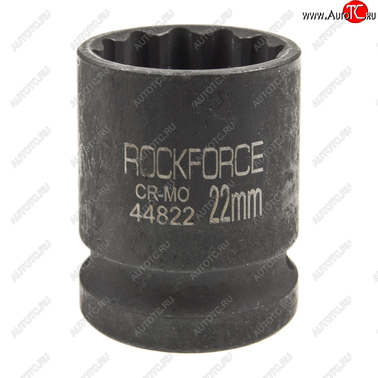 281 р. Головка торцевая 12 22мм 12-ти гранная ударная L=58мм ROCKFORCE ROCKFORCE rf-44822  с доставкой в г. Воронеж