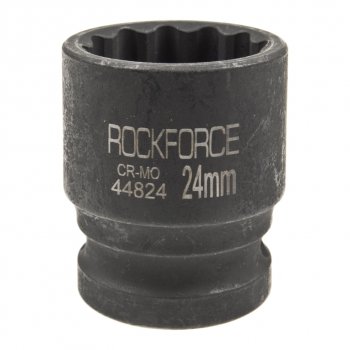 Головка торцевая 12 24мм 12-ти гранная ударная L=40мм ROCKFORCE ROCKFORCE rf-44824