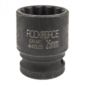 Головка торцевая 12 25мм 12-ти гранная ударная L=43мм ROCKFORCE ROCKFORCE rf-44825