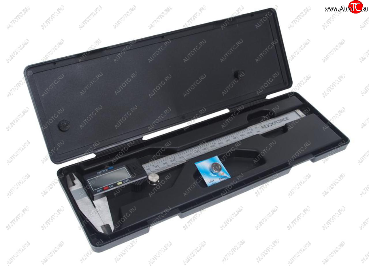 3 899 р. Штангенциркуль 200мм 0.01мм цифровой в футляре ROCKFORCE ROCKFORCE rf-5096pe2  с доставкой в г. Воронеж