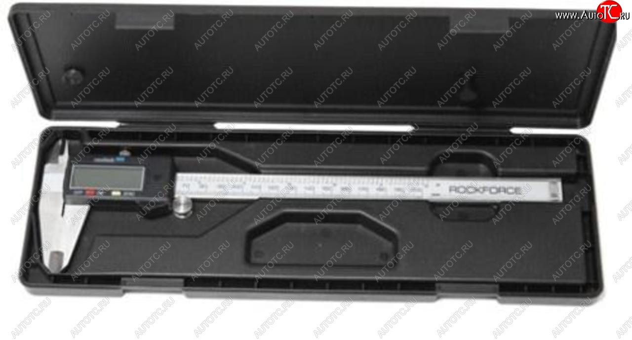 5 299 р. Штангенциркуль 250мм 0.01мм цифровой в футляре ROCKFORCE ROCKFORCE rf-5096pe3  с доставкой в г. Воронеж