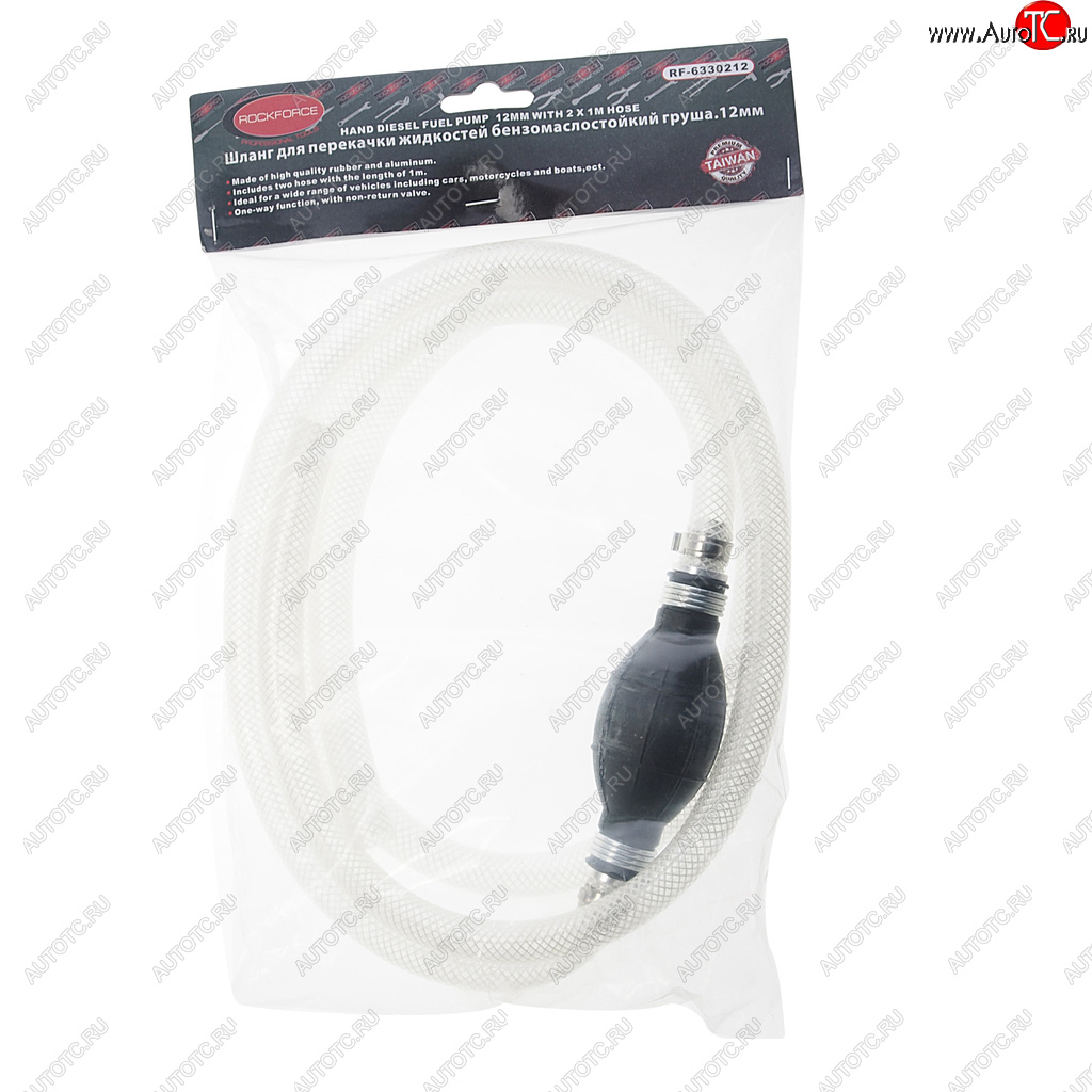1 599 р. Шланг для перекачки топлива d=12мм груша ROCKFORCE ROCKFORCE rf-6330212  с доставкой в г. Воронеж