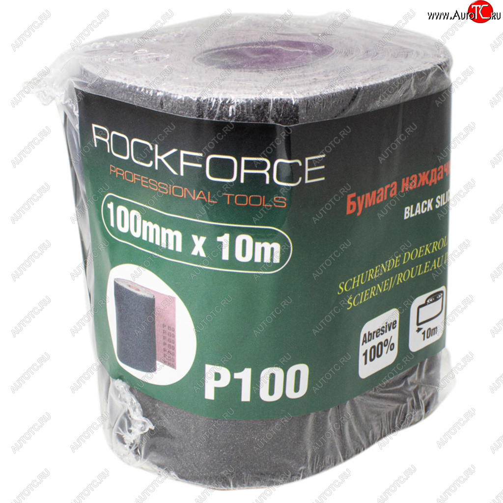 749 р. Бумага наждачная P-100 100ммх10м на тканевой основе рулон ROCKFORCE ROCKFORCE rf-fb4100c  с доставкой в г. Воронеж