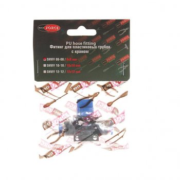 256 р. Фитинг для пластиковых трубок 8x8мм с краном ROCKFORCE ROCKFORCE rf-shvff08-08  с доставкой в г. Воронеж. Увеличить фотографию 3
