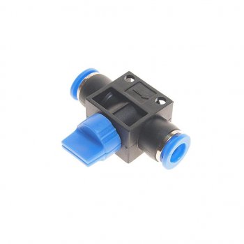 Фитинг для пластиковых трубок 8x8мм с краном ROCKFORCE ROCKFORCE rf-shvff08-08