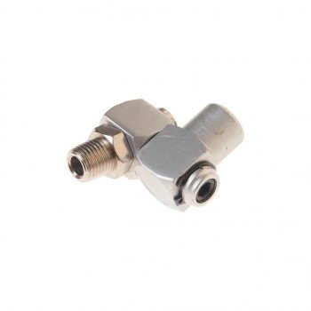 Фитинг для пластиковых трубок 10x10мм с краном ROCKFORCE ROCKFORCE rf-sp006