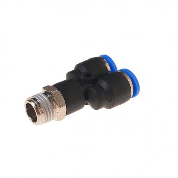 Фитинг для пластиковых трубок 14 Y-образный 8мм с наружной резьбой ROCKFORCE ROCKFORCE rf-spx08-02