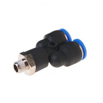 Фитинг для пластиковых трубок 18 Y-образный 10мм с наружной резьбой ROCKFORCE ROCKFORCE rf-spx10-01