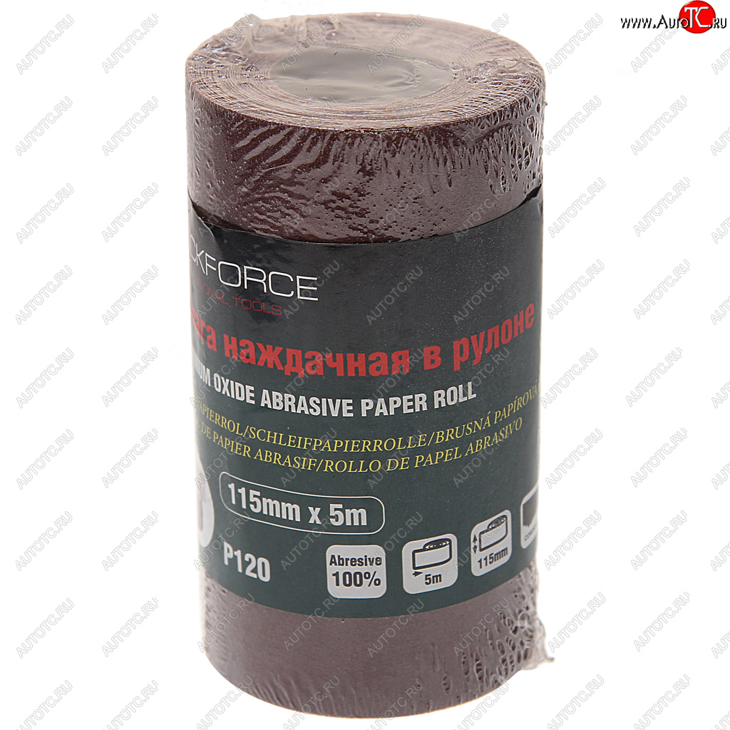 280 р. Бумага наждачная P-120 115ммх5м рулон ROCKFORCE ROCKFORCE rf-sr2120a  с доставкой в г. Воронеж