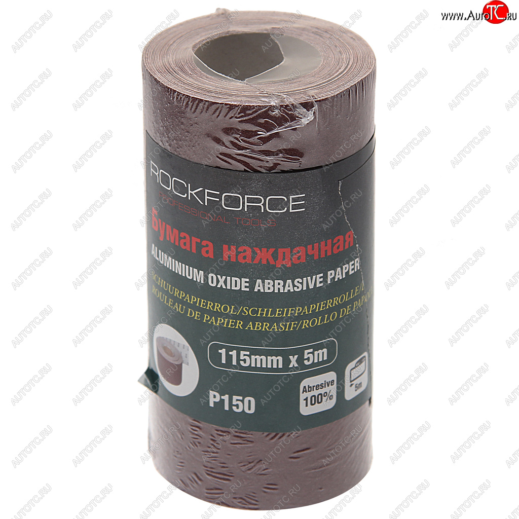 299 р. Бумага наждачная P-150 115ммх5м рулон ROCKFORCE ROCKFORCE rf-sr2150a  с доставкой в г. Воронеж