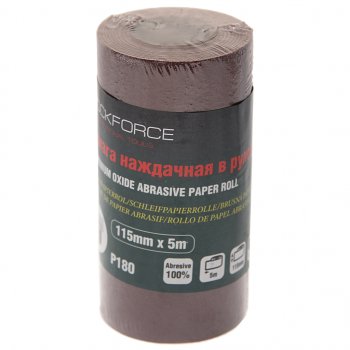Бумага наждачная P-180 115ммх5м рулон ROCKFORCE ROCKFORCE rf-sr2180a