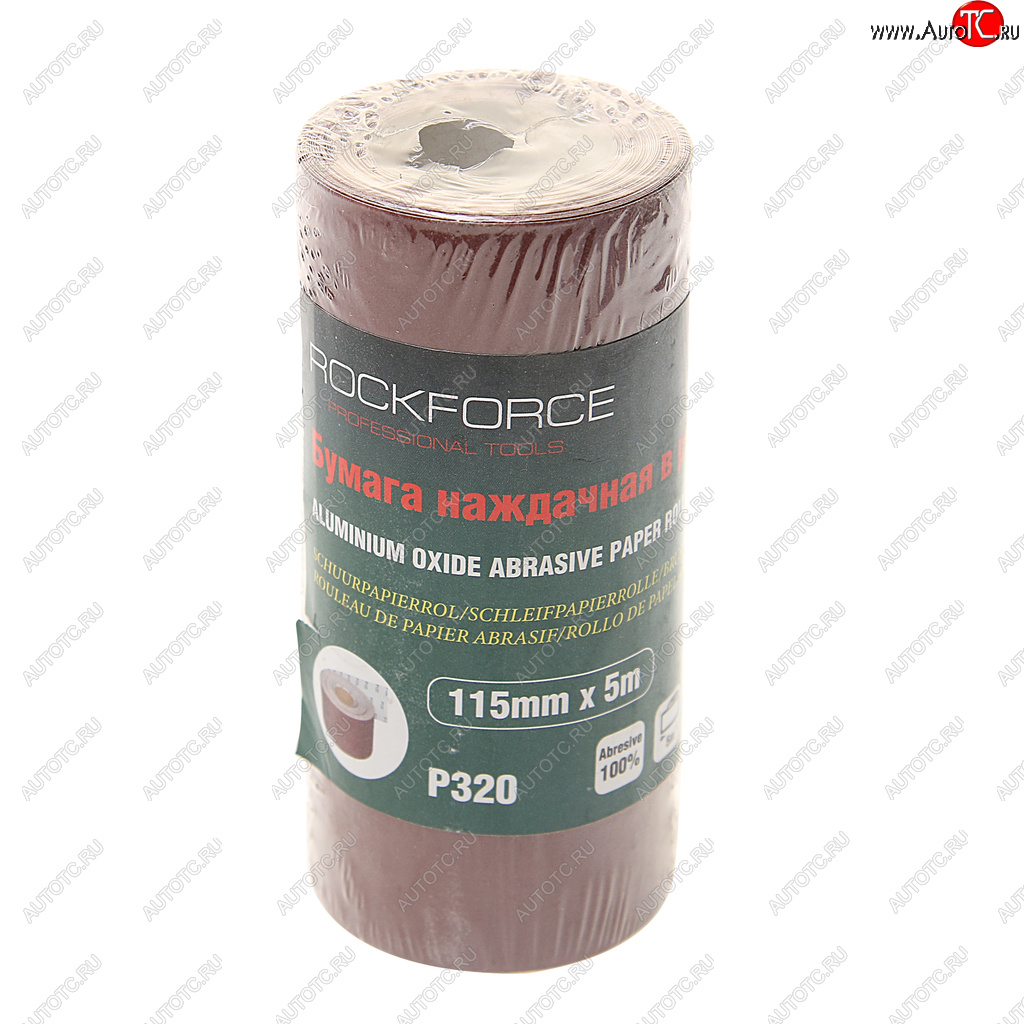 299 р. Бумага наждачная P-320 115ммх5м рулон ROCKFORCE ROCKFORCE rf-sr2320a  с доставкой в г. Воронеж