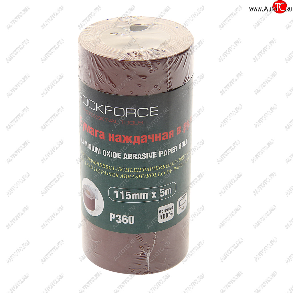 299 р. Бумага наждачная P-360 115ммх5м рулон ROCKFORCE ROCKFORCE rf-sr2360a  с доставкой в г. Воронеж