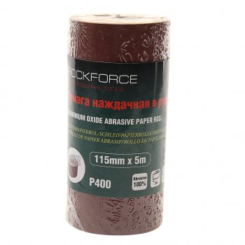 Бумага наждачная P-400 115ммх5м рулон ROCKFORCE ROCKFORCE rf-sr2400a