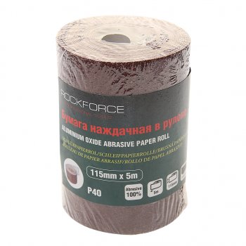 Бумага наждачная P-40 115ммх5м рулон ROCKFORCE ROCKFORCE rf-sr240a