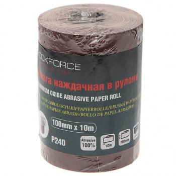 Бумага наждачная P-240 100ммх10м рулон ROCKFORCE ROCKFORCE rf-sr4240a