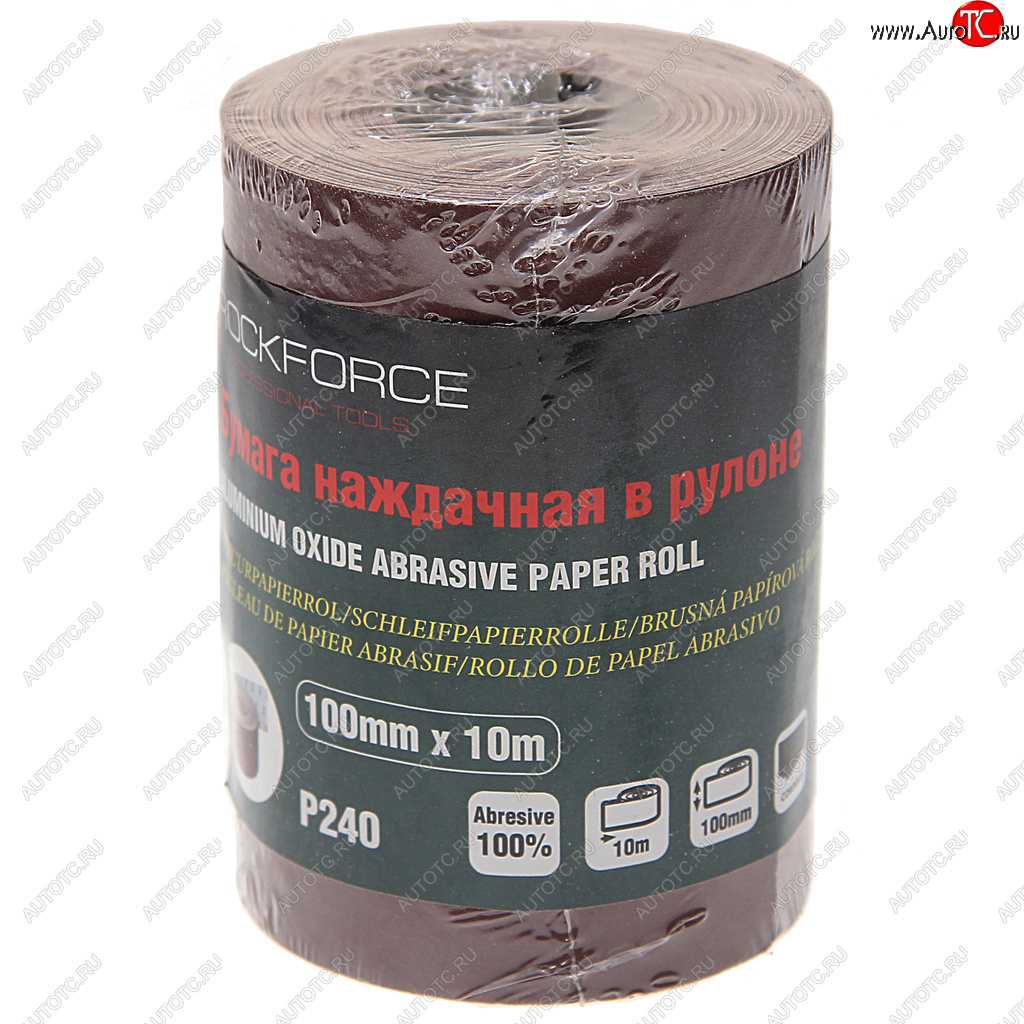 549 р. Бумага наждачная P-240 100ммх10м рулон ROCKFORCE ROCKFORCE rf-sr4240a  с доставкой в г. Воронеж