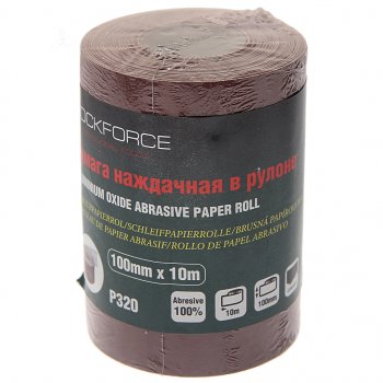 Бумага наждачная P-320 100ммх10м рулон ROCKFORCE ROCKFORCE rf-sr4320a