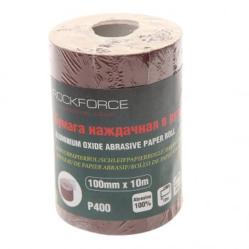 Бумага наждачная P-400 100ммх10м рулон ROCKFORCE ROCKFORCE rf-sr4400a