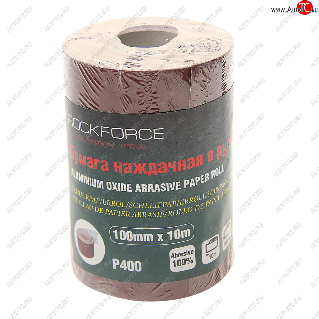 499 р. Бумага наждачная P-400 100ммх10м рулон ROCKFORCE ROCKFORCE rf-sr4400a  с доставкой в г. Воронеж