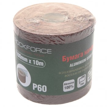 Бумага наждачная P-60 100ммх10м рулон ROCKFORCE ROCKFORCE rf-sr460a