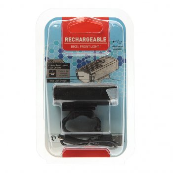 Фонарь велосипедный передний USB кабель с аккумулятором 800mAh Super Led NO NAME rpl-2255