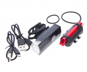 Фонарь велосипедный набор USB кабель с аккумулятором 480mAh Led NO NAME rpl-2255dc-918