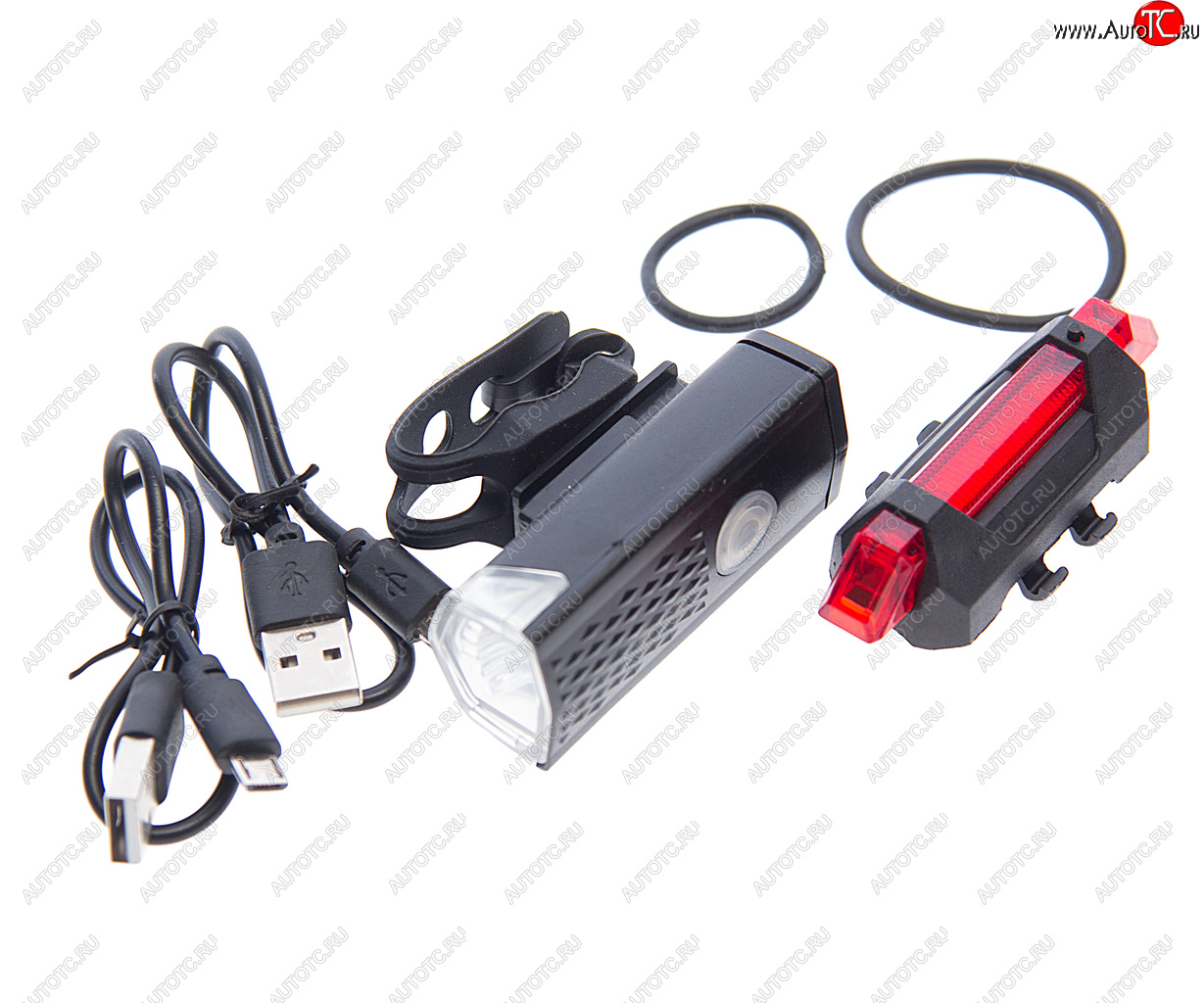 999 р. Фонарь велосипедный набор USB кабель с аккумулятором 480mAh Led NO NAME rpl-2255dc-918  с доставкой в г. Воронеж