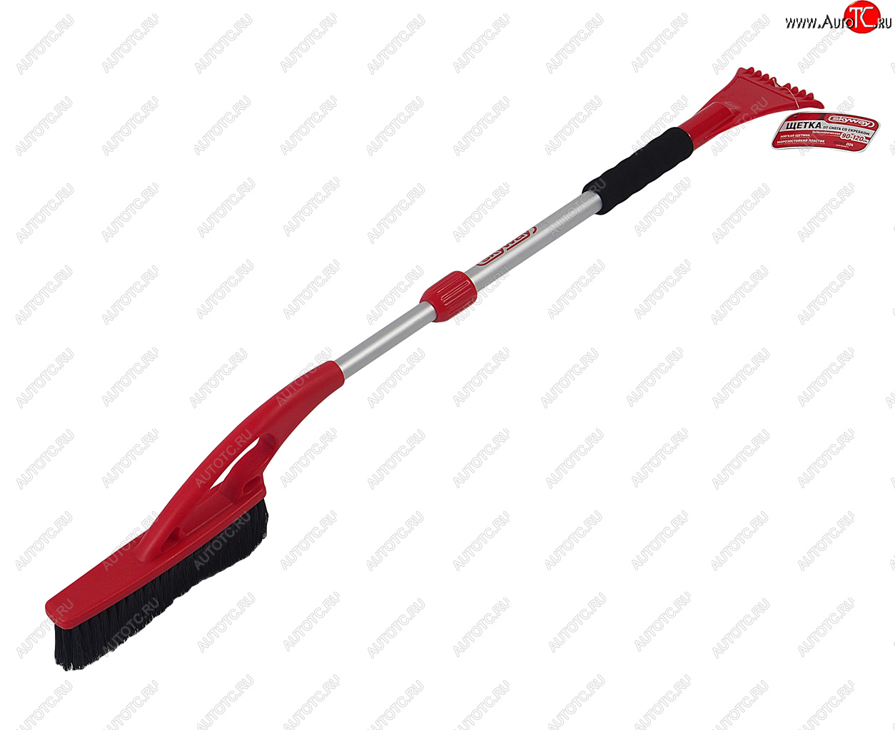 779 р. Щетка со скребком телескопическая 90-120см красно-черная SKYWAY SKYWAY s07801004  с доставкой в г. Воронеж