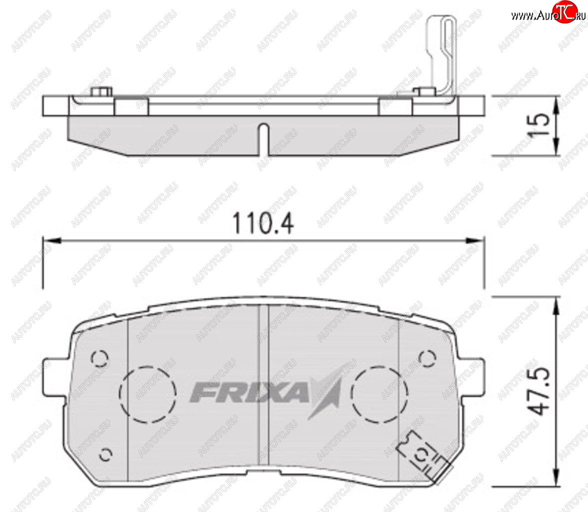 3 999 р. Колодки тормозные задние (4шт.) HANKOOK FRIXA KIA Carnival VQ минивэн рестайлинг (2010-2014)  с доставкой в г. Воронеж