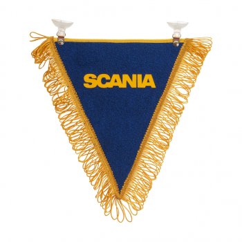 Вымпел SCANIA с бахромой на 2-х присосках АВТОРЕАЛ АВТОРЕАЛ scania АВТОРЕАЛ scania
