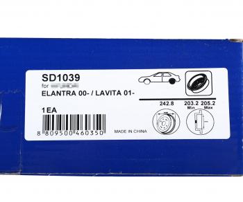 2 199 р. Барабан тормозной HYUNDAI Elantra (00-),Matrix (01-) задний SANGSIN SANGSIN sd1039  с доставкой в г. Воронеж. Увеличить фотографию 4