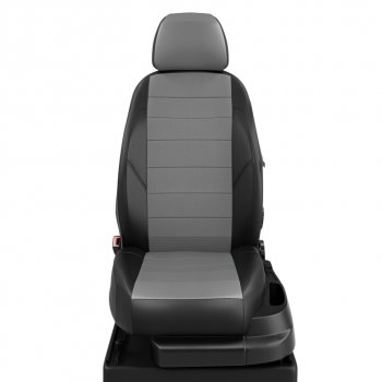 Авточехлы SKODA Rapid (12-) VW Polo (20-) лифтбек экокожа черно-серые AVTOLIDER AVTOLIDER sk23-0401-ec02