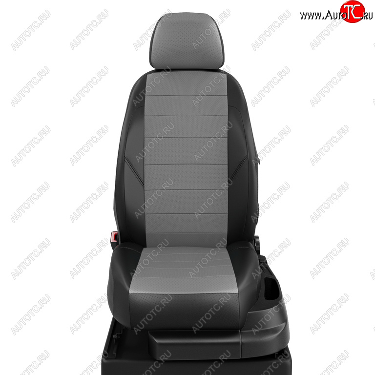 7 799 р. Авточехлы SKODA Rapid (12-) VW Polo (20-) лифтбек экокожа черно-серые AVTOLIDER AVTOLIDER sk23-0401-ec02  с доставкой в г. Воронеж