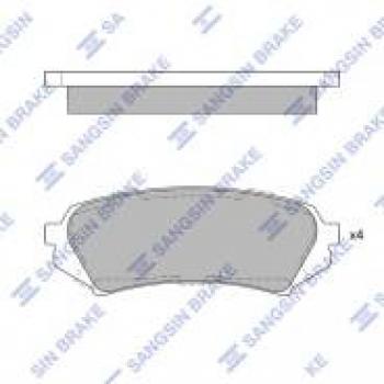 Колодки тормозные задние (4шт.) SANGSIN Lexus (Лексус) LX470 (ЛХ)  J100 (1998-2007), Toyota (Тойота) Land Cruiser (Лэнд)  100 (1998-2007)