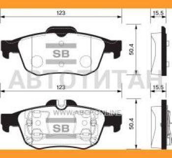 Колодки тормозные задние (4шт.) SANGSIN Audi A8 D2 рестайлинг (1999-2002)