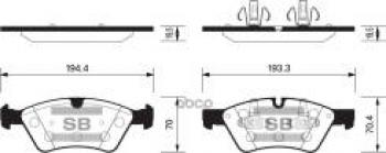 4 799 р. Колодки тормозные передние (4шт.) SANGSIN  Mercedes-Benz E-Class  W211 - R-Class  W251/V251  с доставкой в г. Воронеж. Увеличить фотографию 1