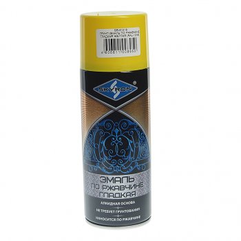 Грунт-эмаль по ржавчине желтая RAL 1018 аэрозоль 520мл SKYRON SKYRON sr-61018