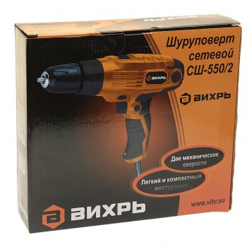2 999 р. Шуруповерт сетевой 550Вт 34Нм 0-1800обмин. ВИХРЬ ВИХРЬ сш-5502  с доставкой в г. Воронеж. Увеличить фотографию 3