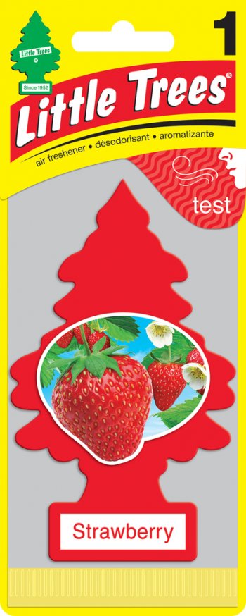 Ароматизатор подвесной пластина (клубника) Елочка CAR FRESHNER CAR FRESHNER u1p-10312-russ