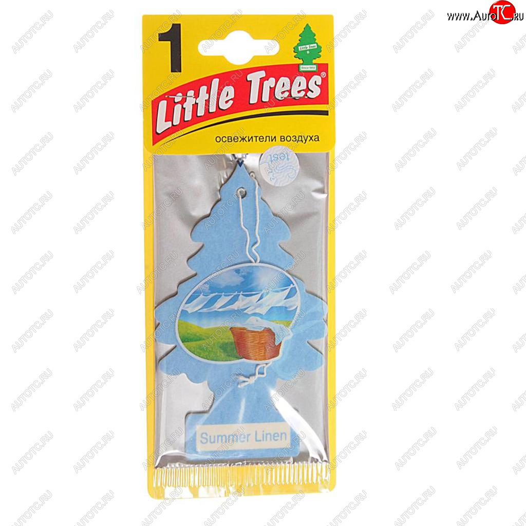 157 р. Ароматизатор подвесной пластина (летняя свежесть) Елочка CAR FRESHNER CAR FRESHNER u1p-10574-russ  с доставкой в г. Воронеж