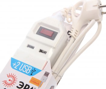 999 р. Фильтр сетевой 1.5м 10А 2200Вт 5 гнезд + 2 USB с заземлением белый ЭРА ЭРА usf-5es-1.5m-usb-w  с доставкой в г. Воронеж. Увеличить фотографию 2