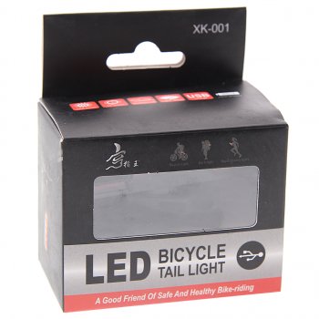659 р. Фонарь велосипедный задний USB кабель с аккумулятором 650mAh Led NO NAME ут00021655  с доставкой в г. Воронеж. Увеличить фотографию 2
