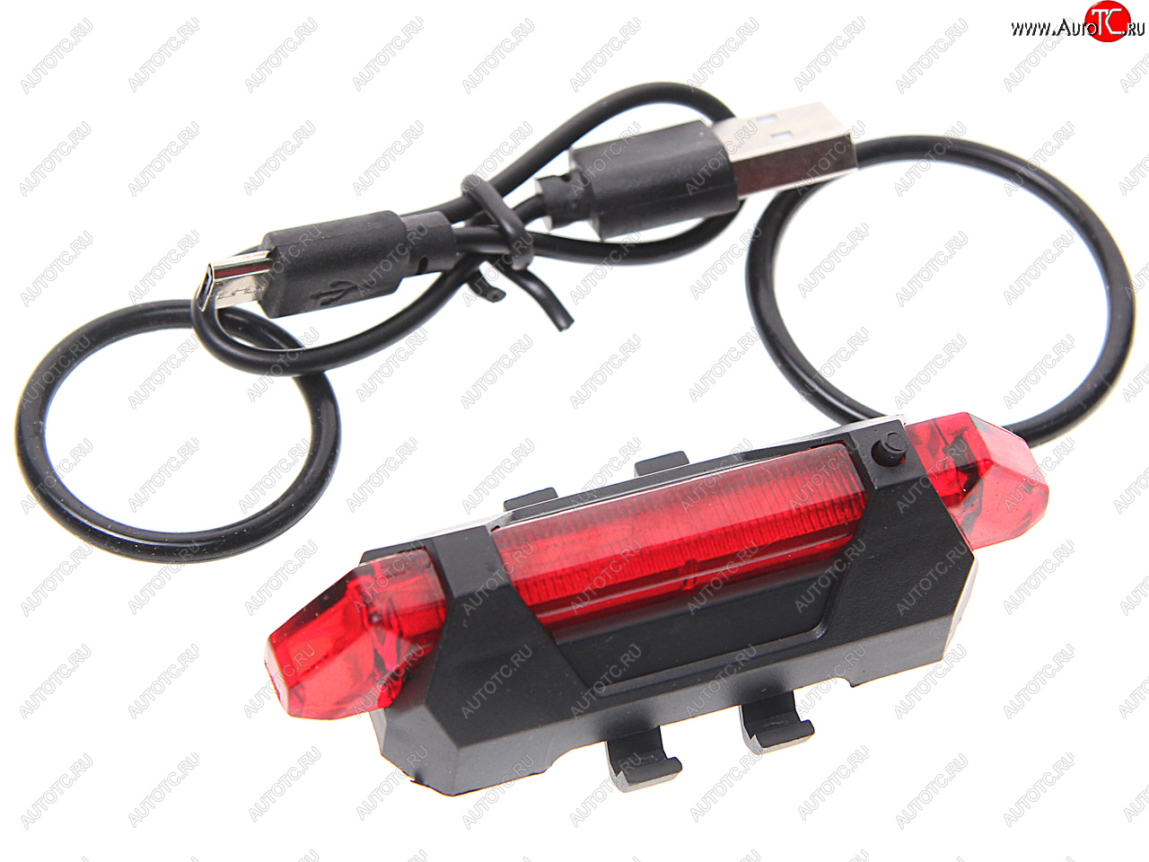 339 р. Фонарь велосипедный задний USB кабель с аккумулятором 918mAh 2 режима красный Led NO NAME ут00021659  с доставкой в г. Воронеж